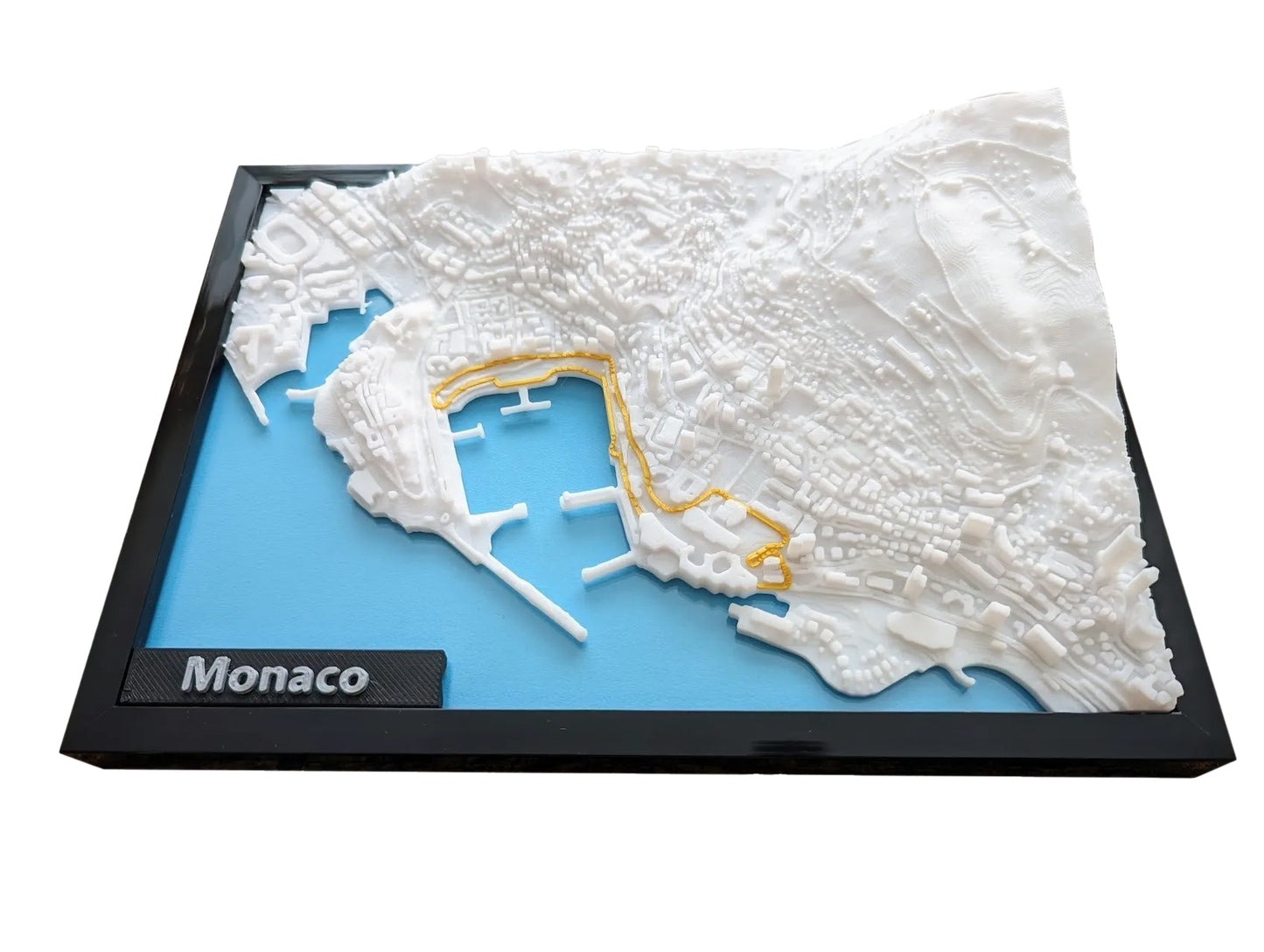 Monaco - Monte Carlo - Monaco Grand Prix Miniature 3D Topography